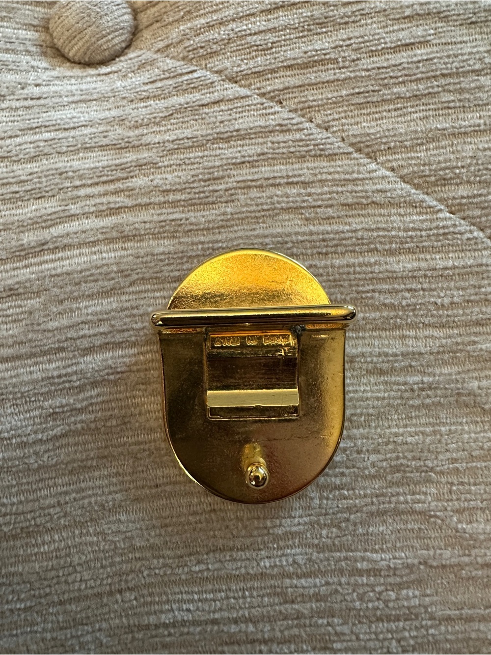 Dior Gold-Tone Oval Emblem Belt Buckle - Picture 2 of 4